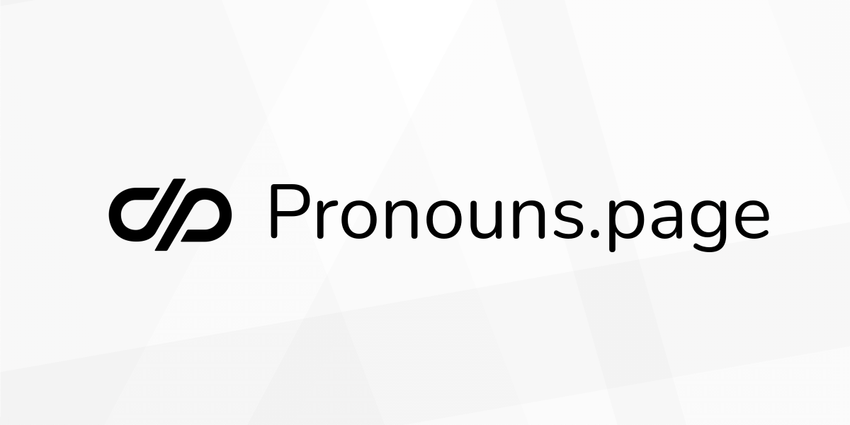 Pronouns page